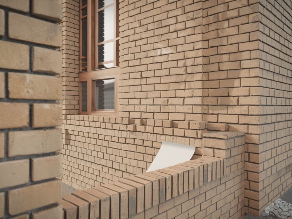 Architektoniczne rozwiązanie wpuszczonego parapetu