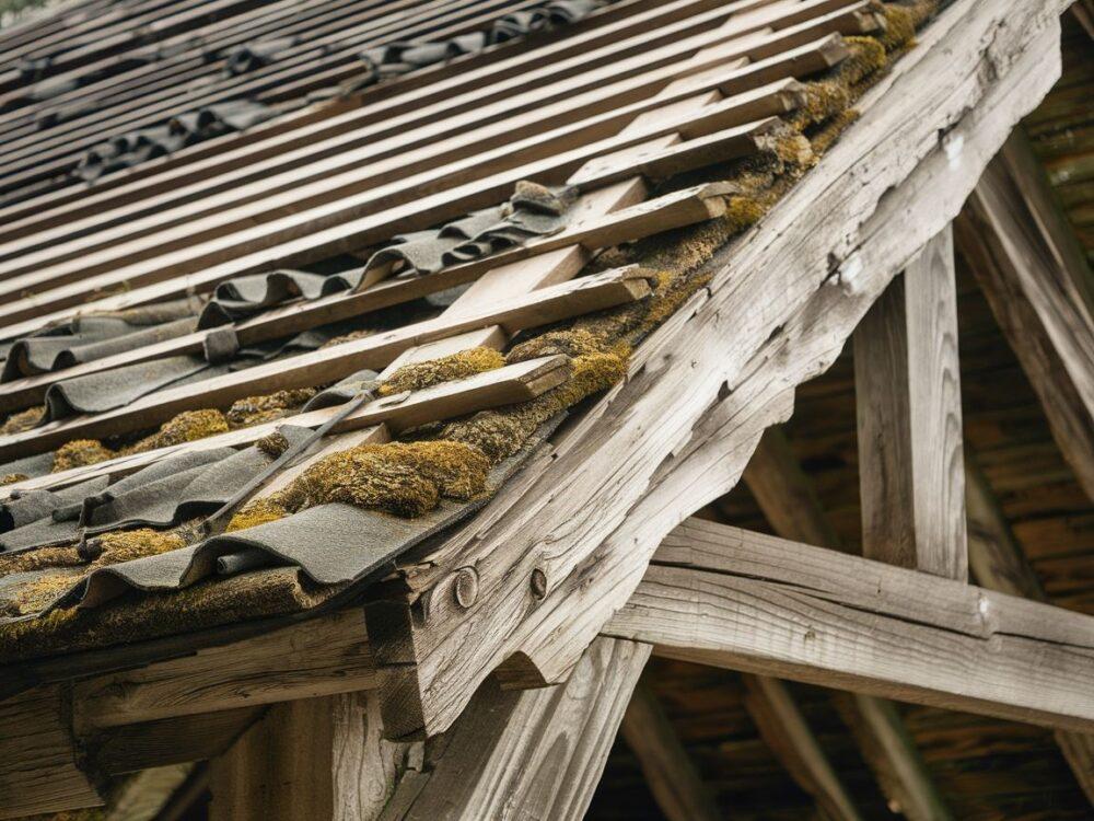 Detale montażu papy na drewnianym dachu