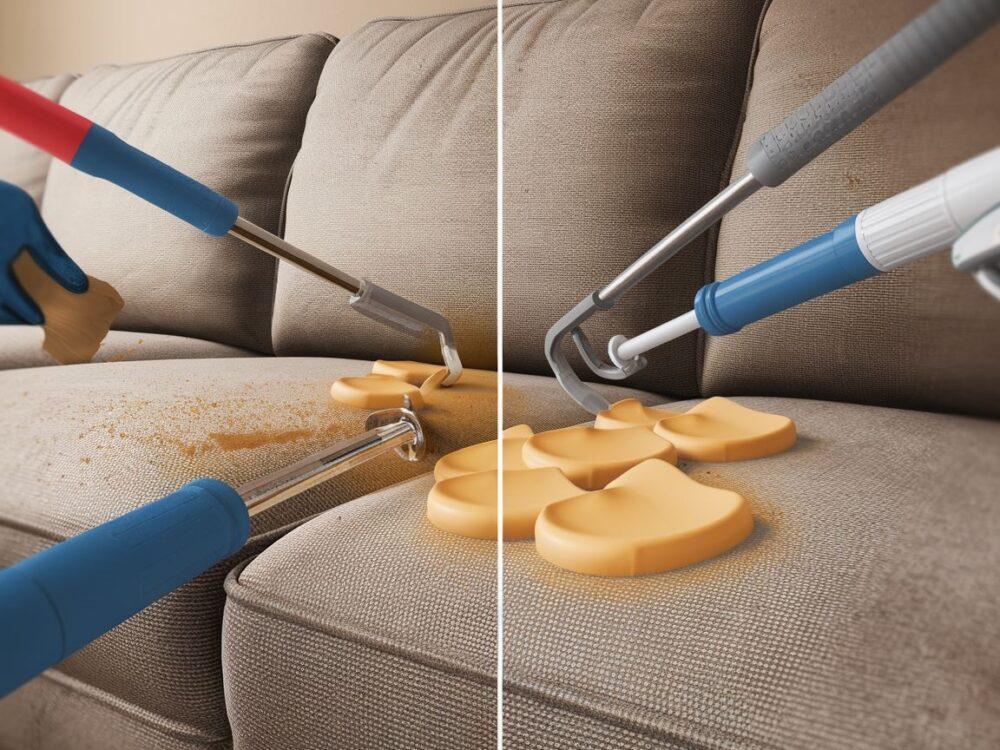 Skuteczny sposób na usunięcie gumy do żucia z kanapy